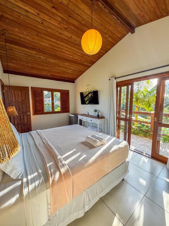 Quarto aconchegante na Pousada Lagoa do Rosa