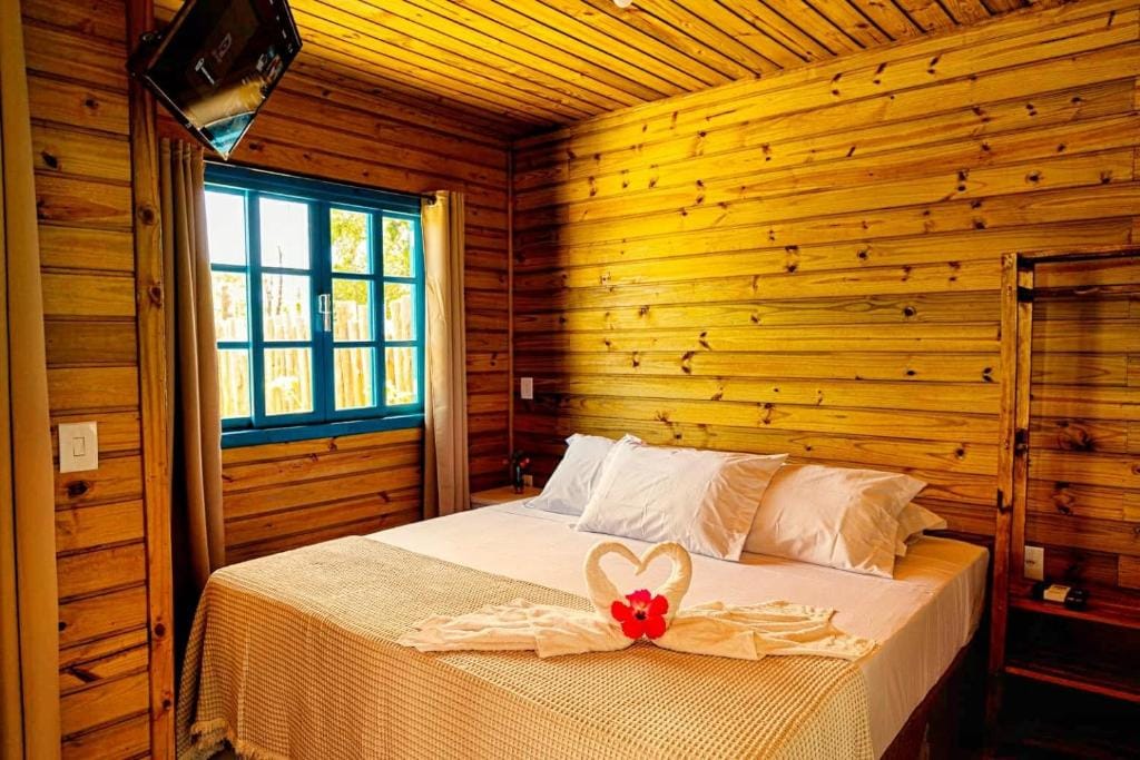 Quarto com hidromassagem no Prana Guest House