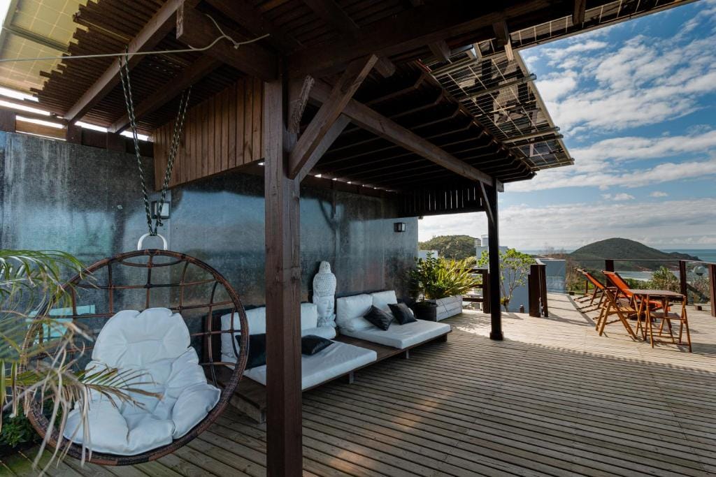 Deck panorâmico da pousada