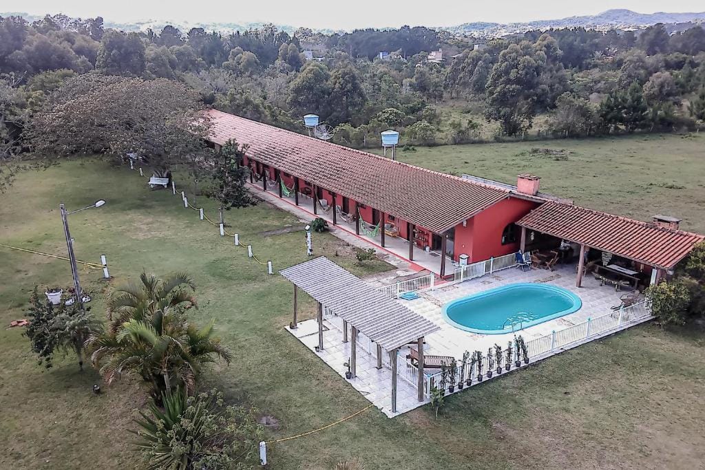 Área externa da Pousada Elementais do Rosa