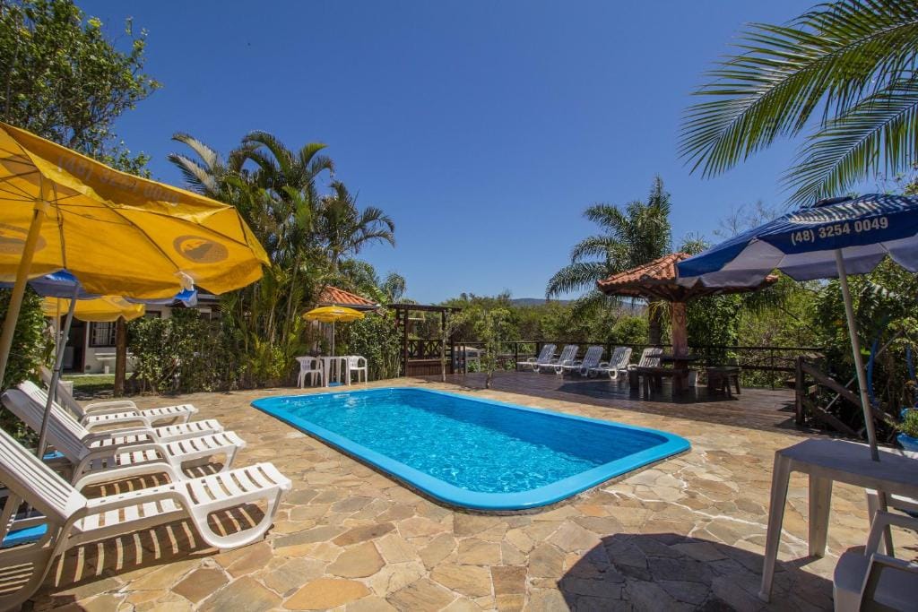Área externa da Pousada Sol da Ferrugem